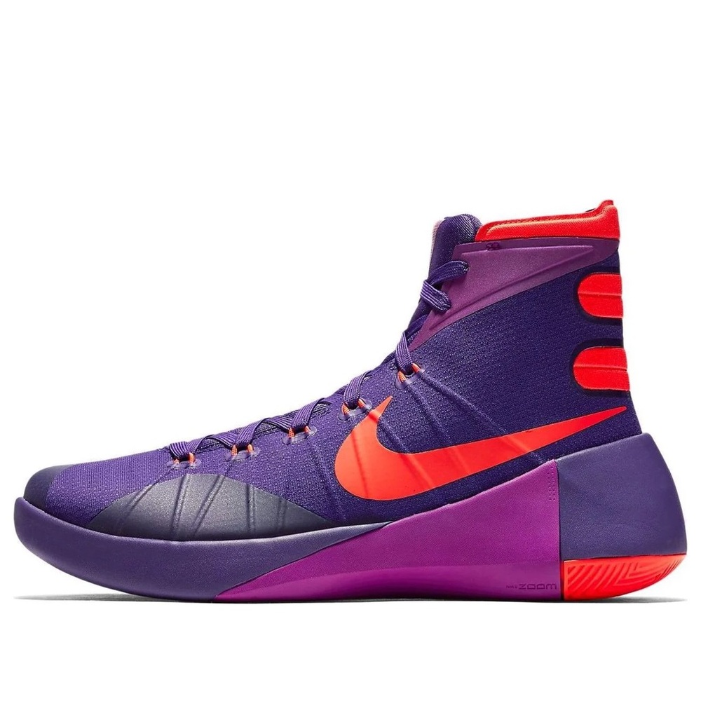 Nike Hyperdunk 2015 Purple Crimson Joker Suit Athletic Sneakers size 10.5